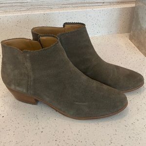 Jack Rogers dark green booties Sz 11